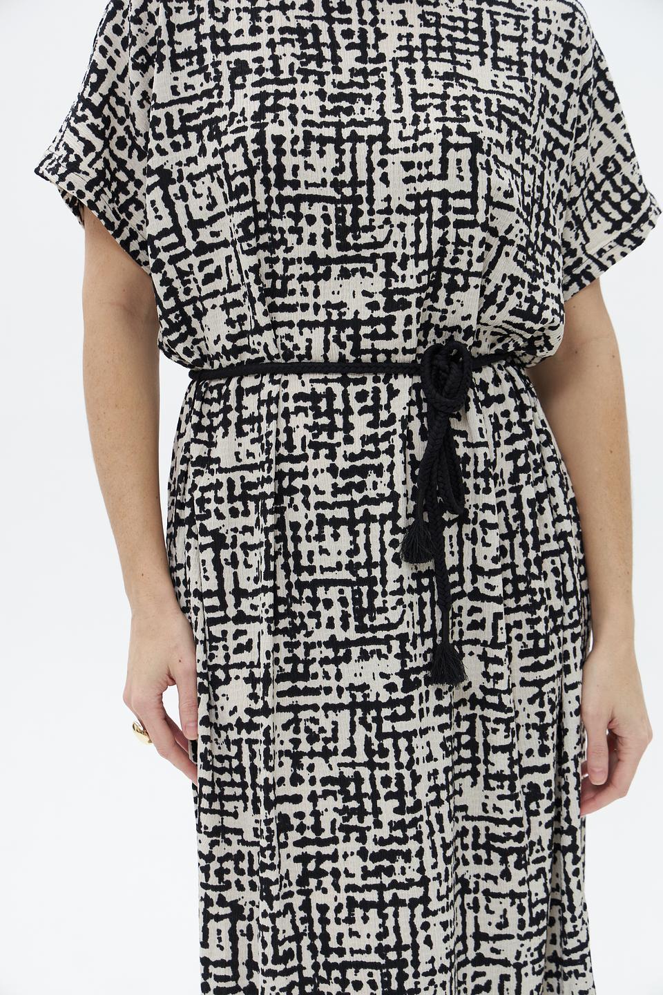 Платье Broadway с принтом чёрно-белый