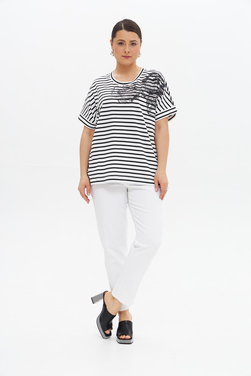 Джинсы Gardeur белые с разрезами