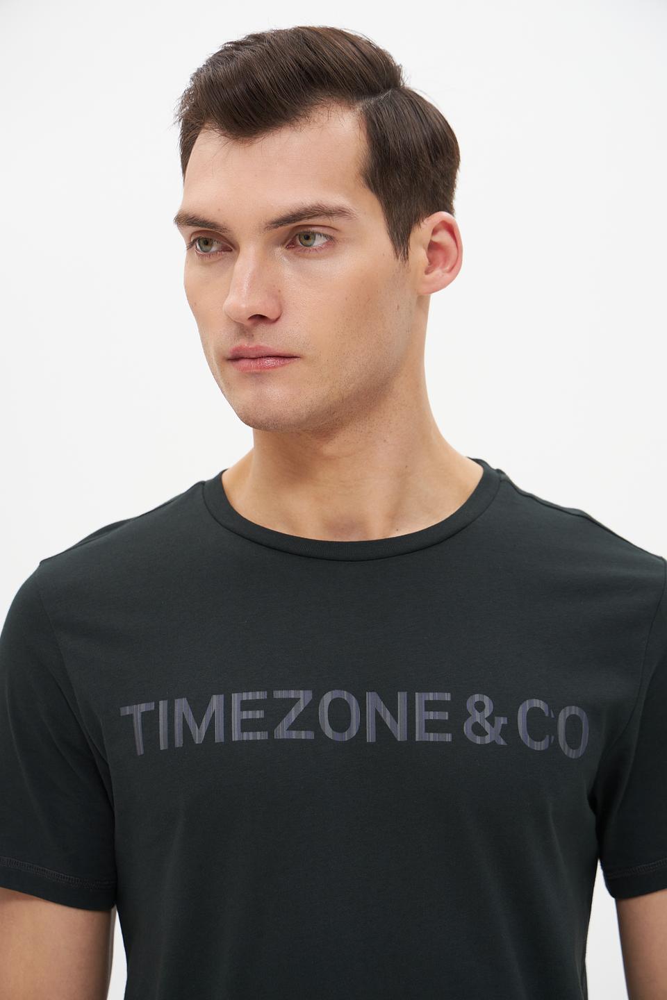 Футболка Time Zone с логотипом чёрная