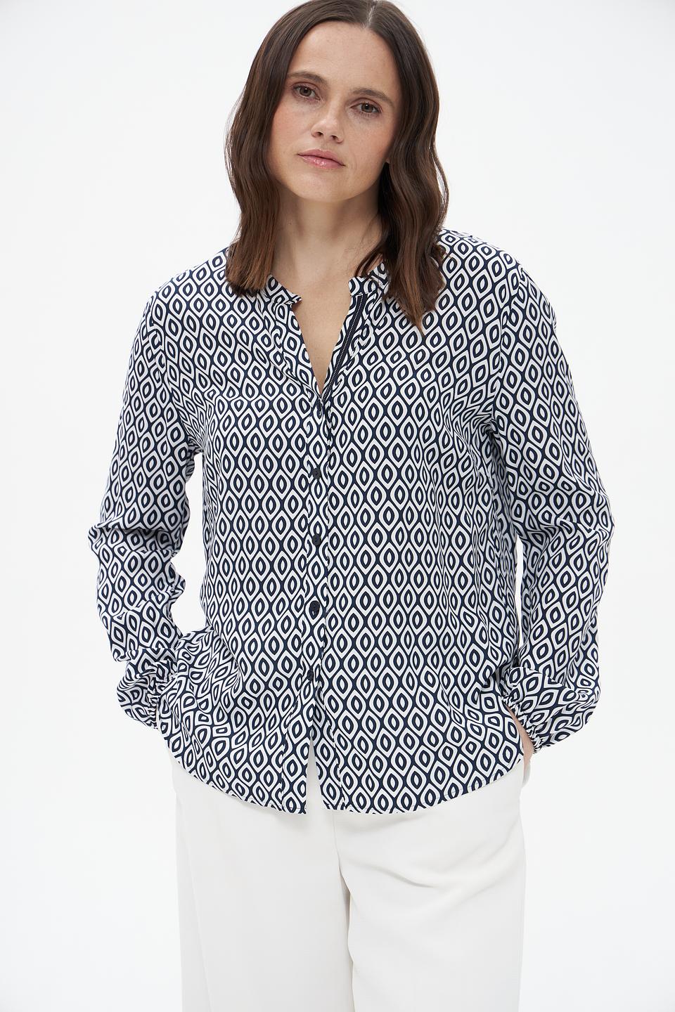 Блузка Frank Walder с геометрическим принтом