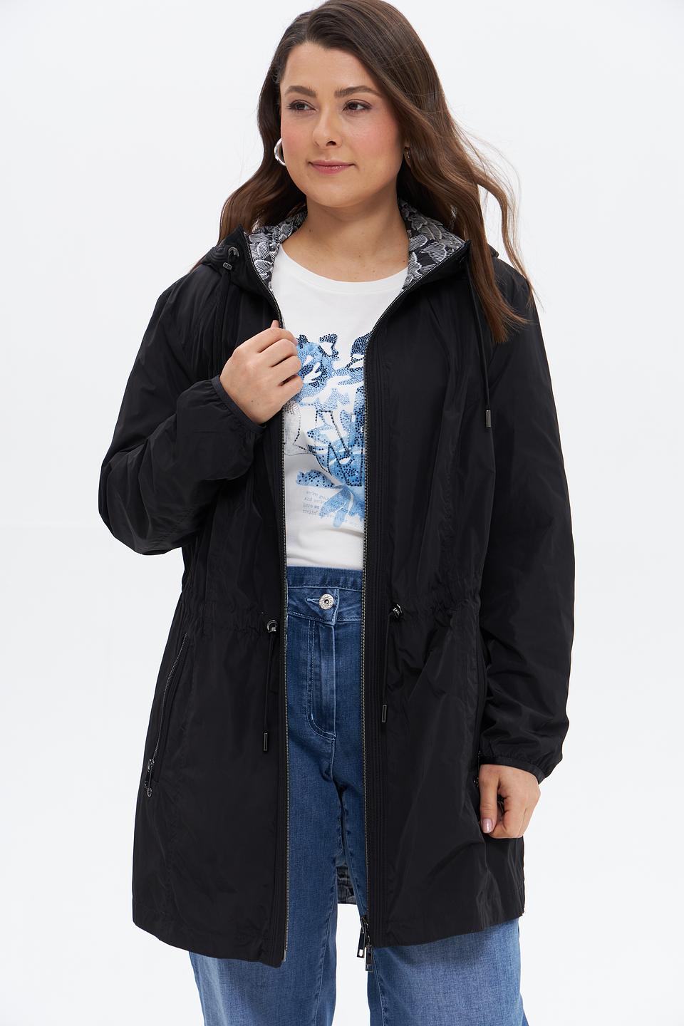 Куртка Lebek чёрный с капюшоном