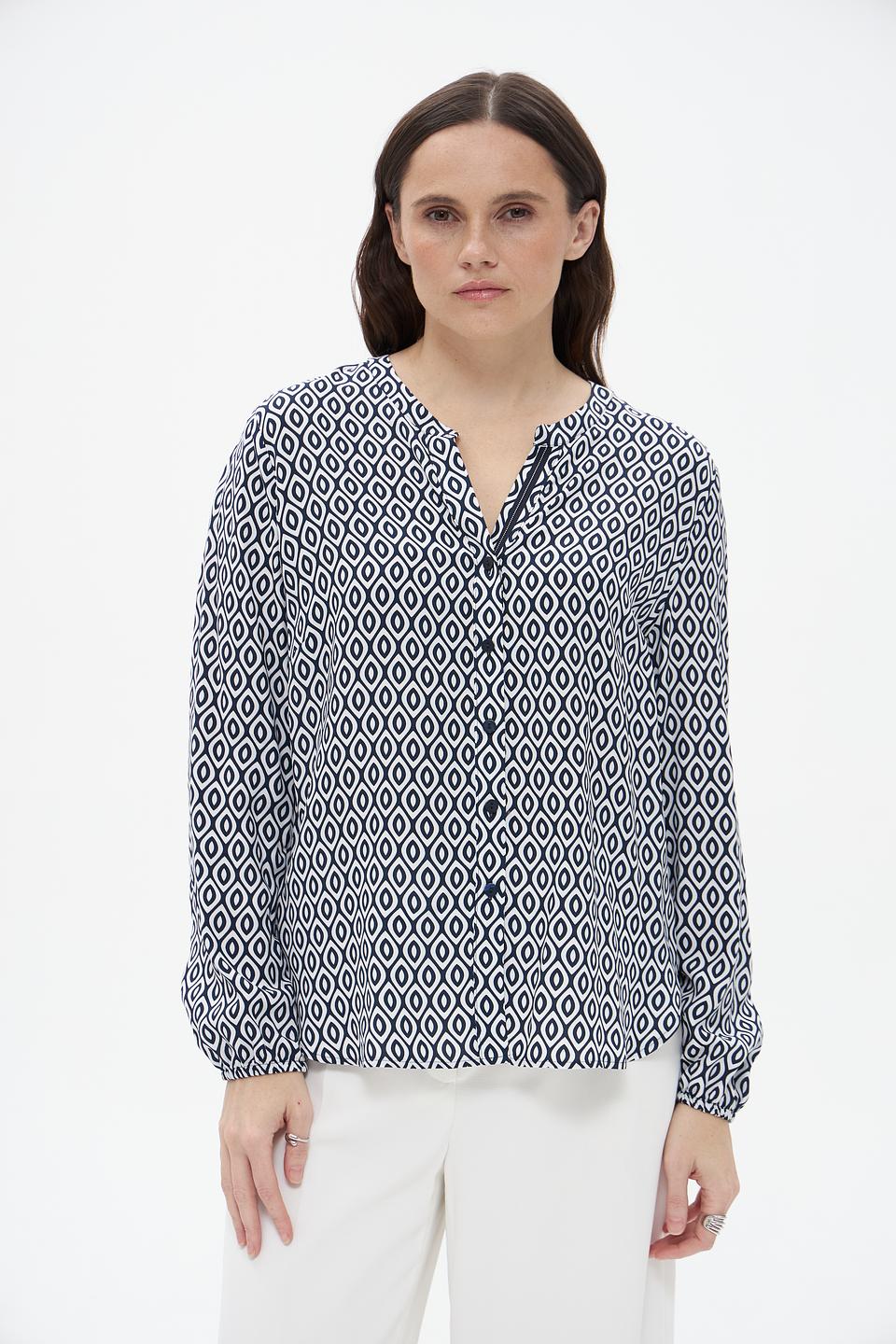 Блузка Frank Walder с геометрическим принтом