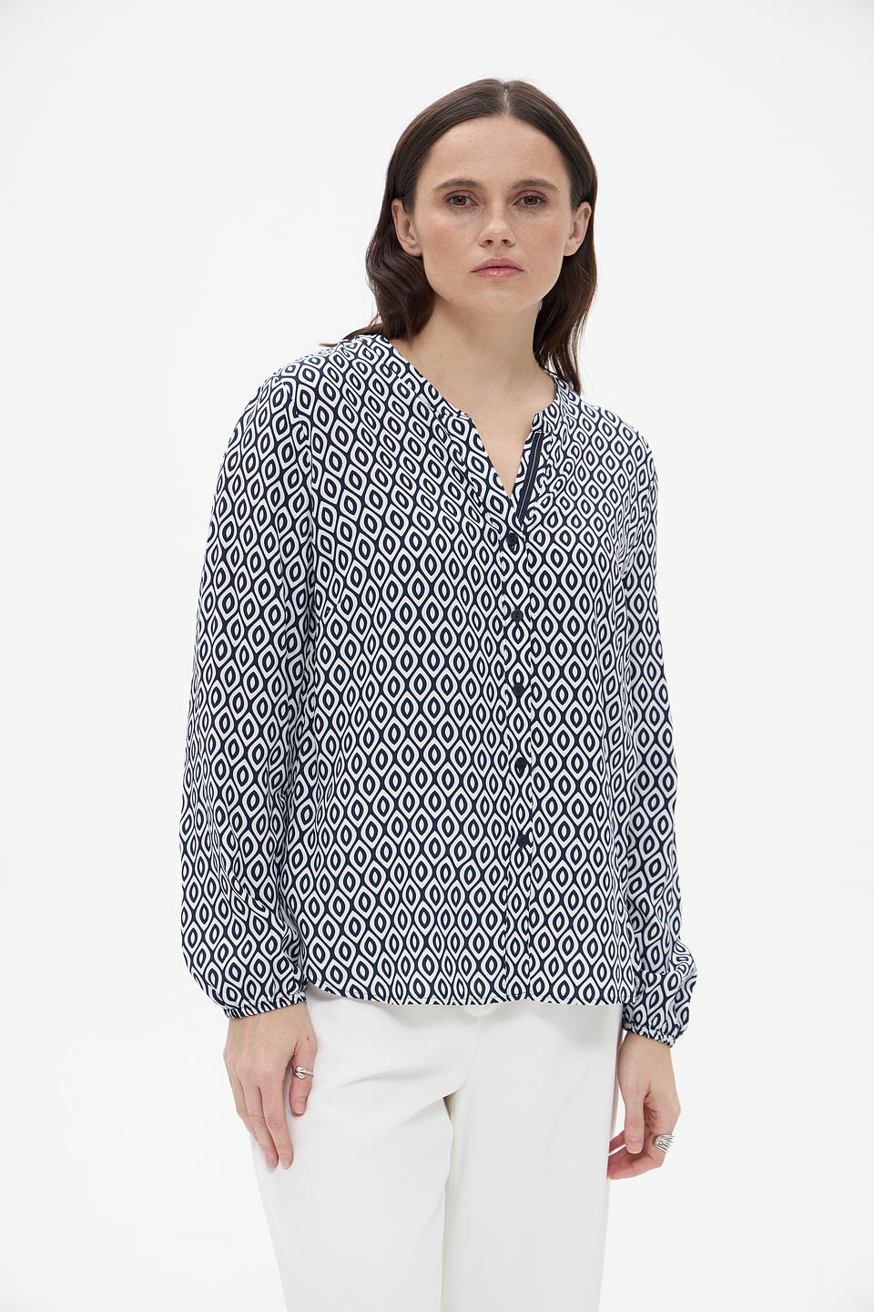 Блузка Frank Walder с геометрическим принтом