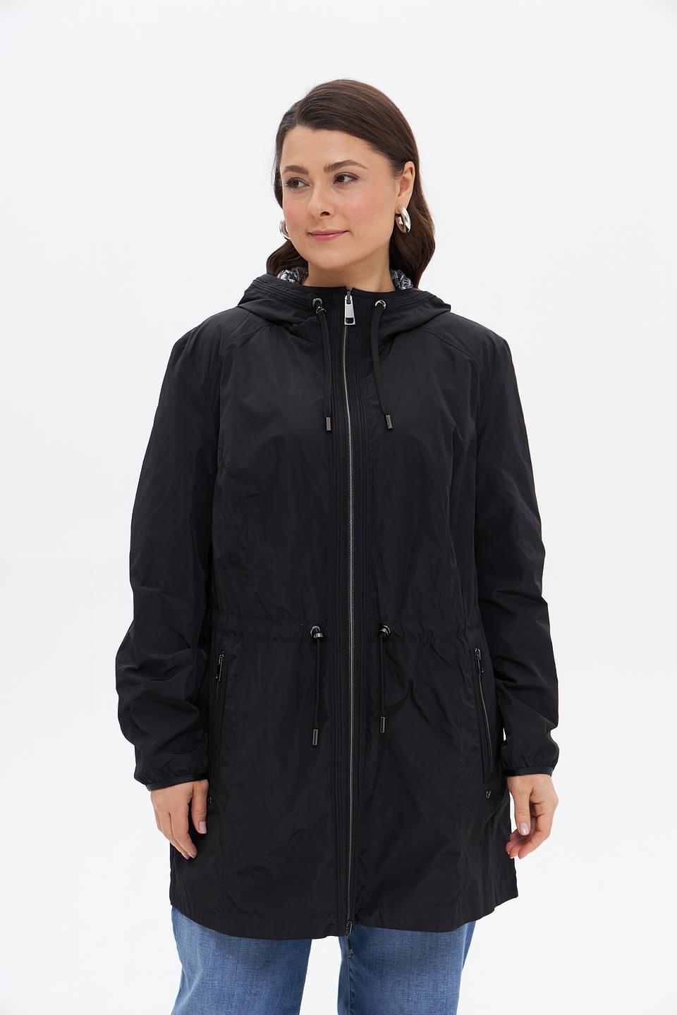 Куртка Lebek чёрный с капюшоном