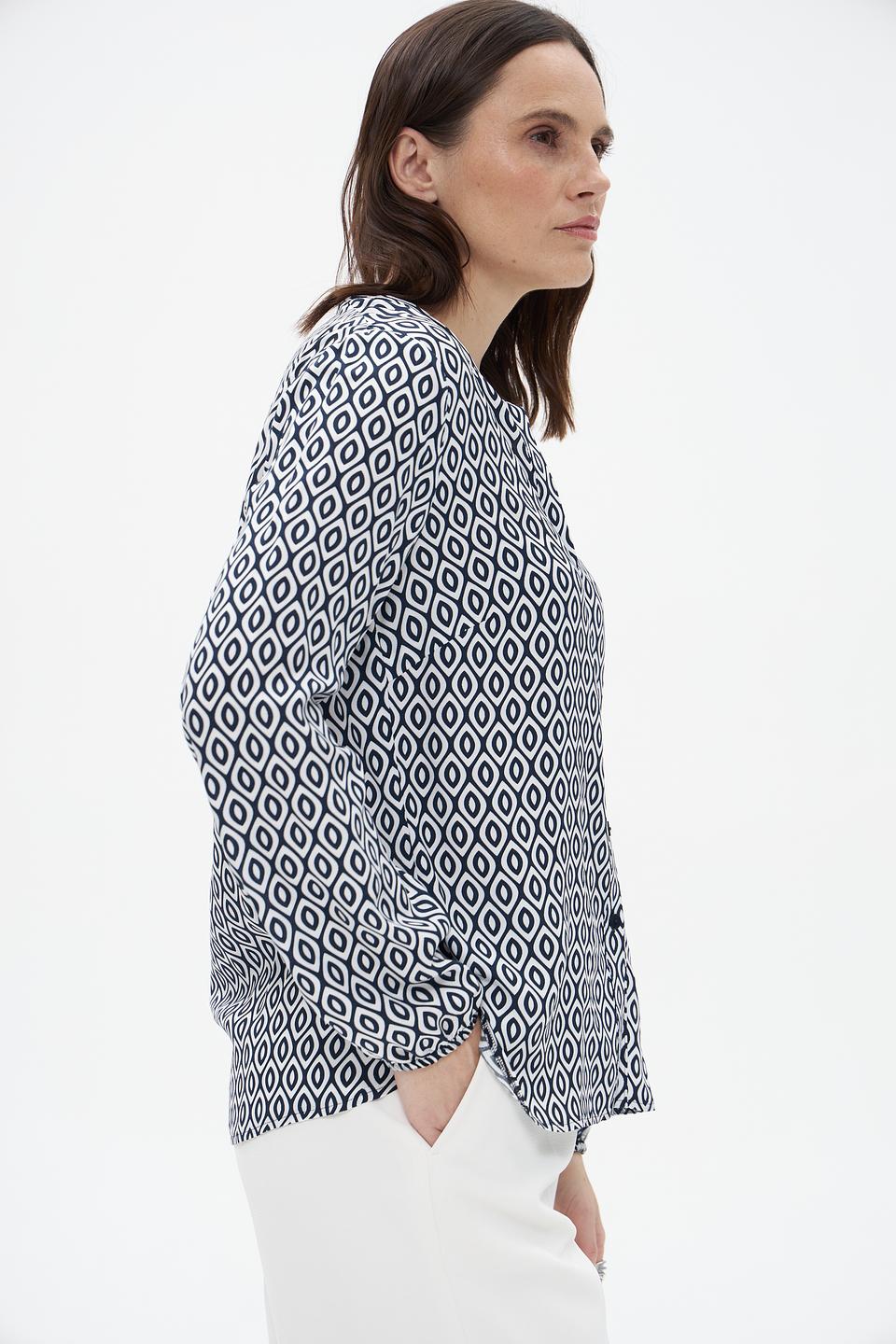 Блузка Frank Walder с геометрическим принтом