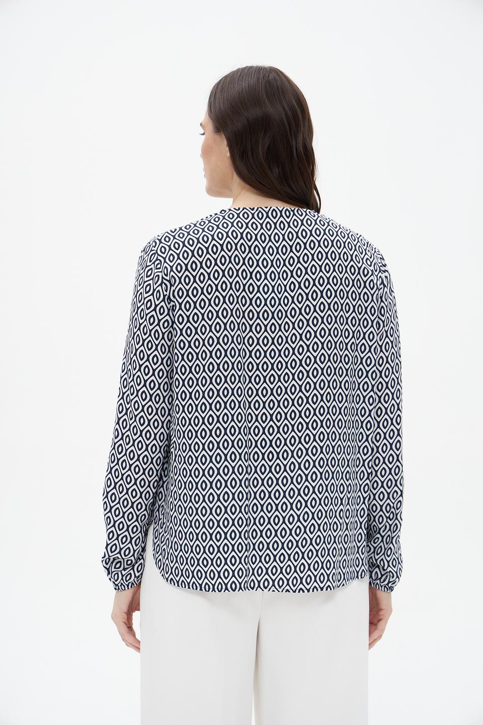 Блузка Frank Walder с геометрическим принтом