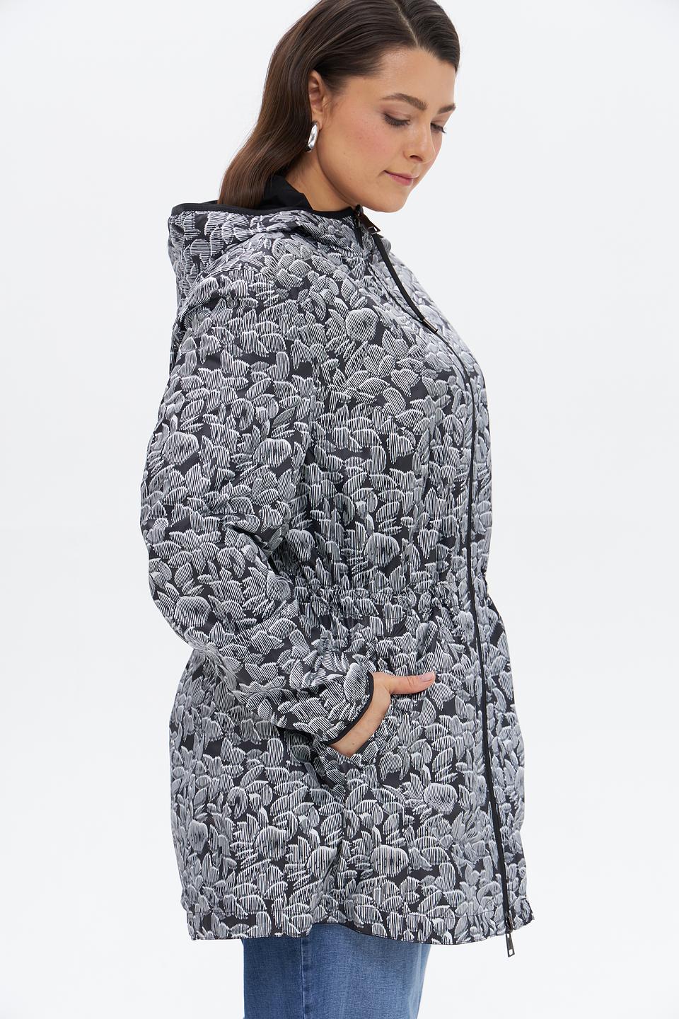 Куртка Lebek чёрный с капюшоном