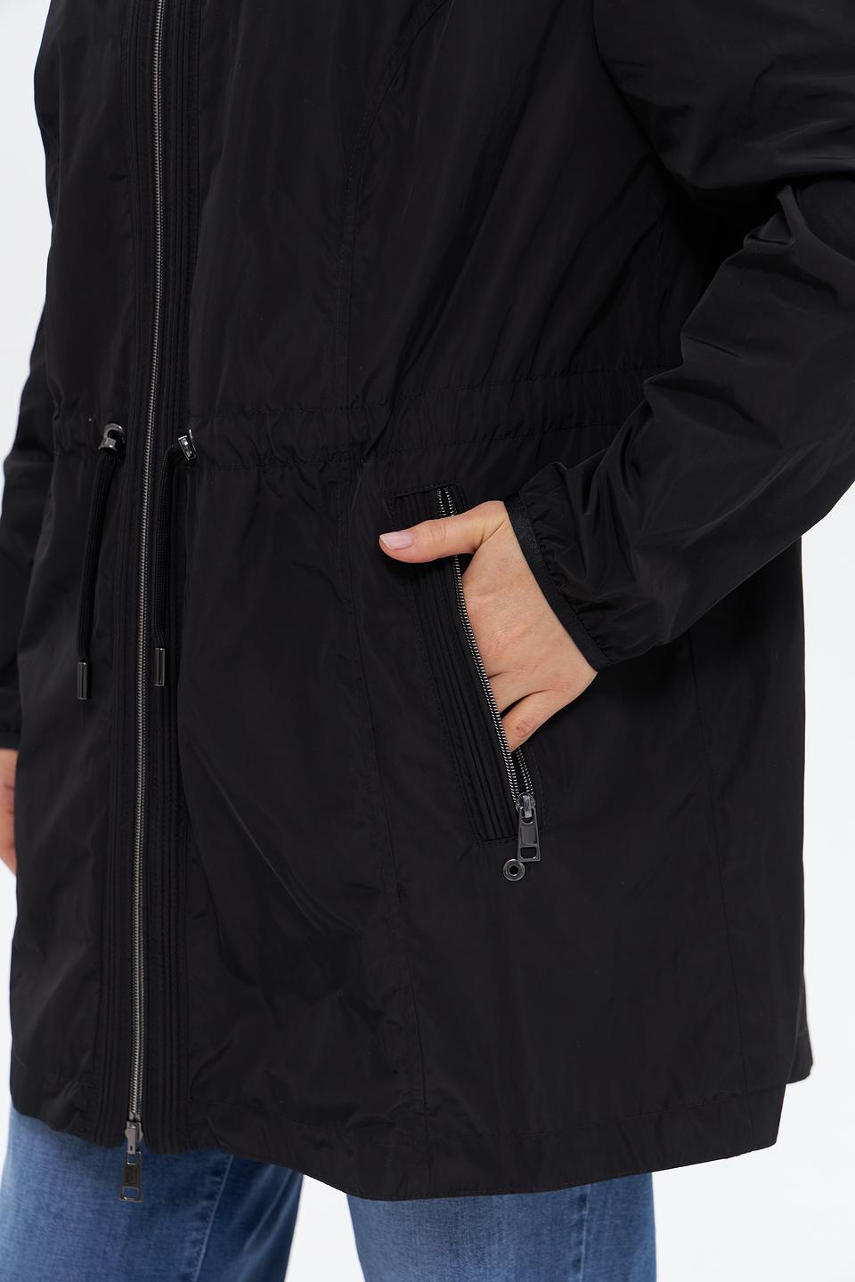 Куртка Lebek чёрный с капюшоном