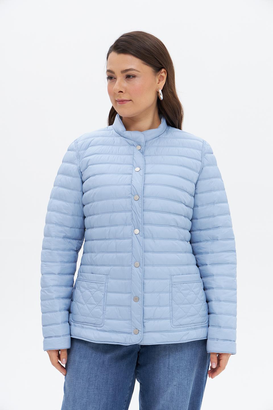 Куртка Lebek стеганая голубая