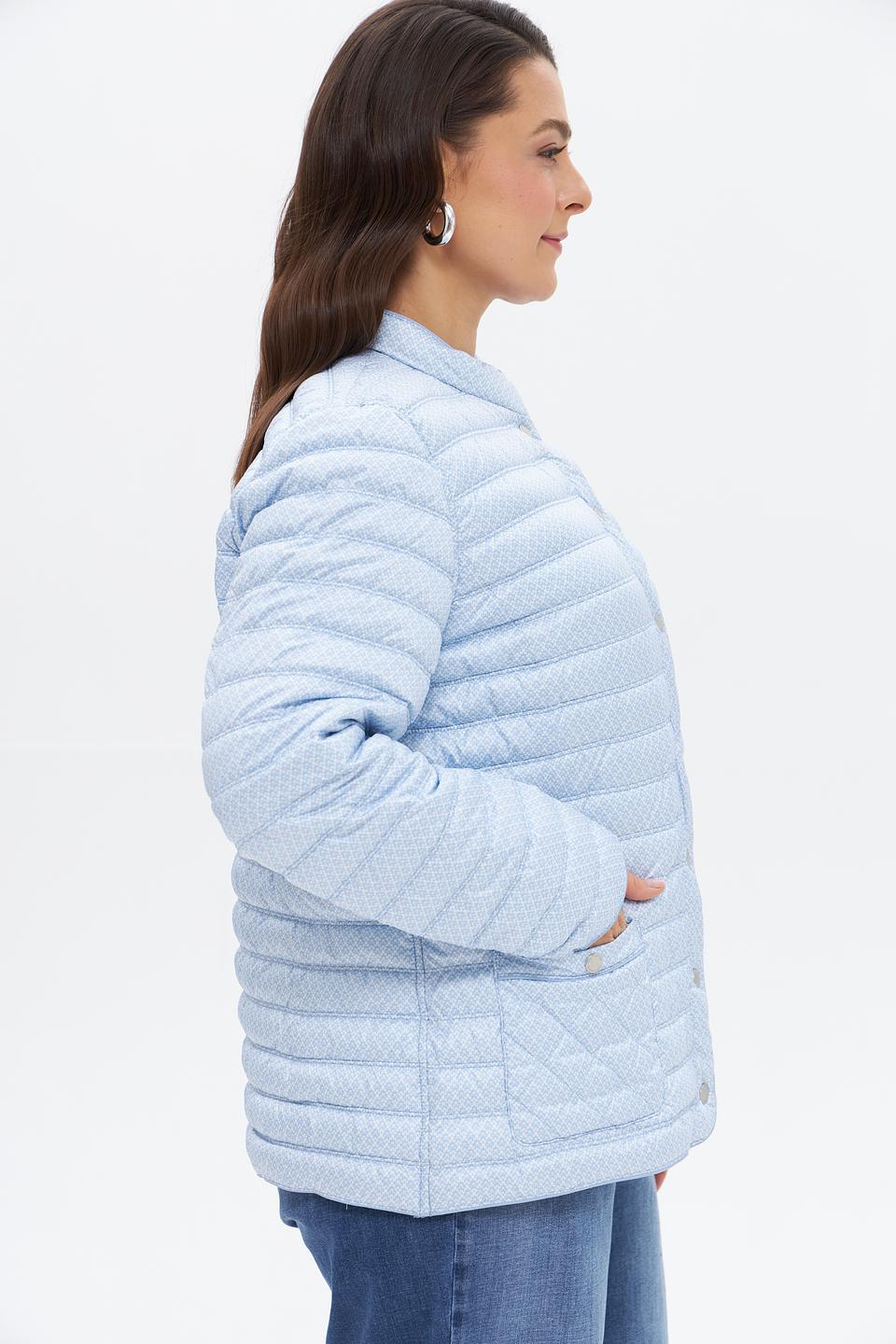 Куртка Lebek стеганая голубая