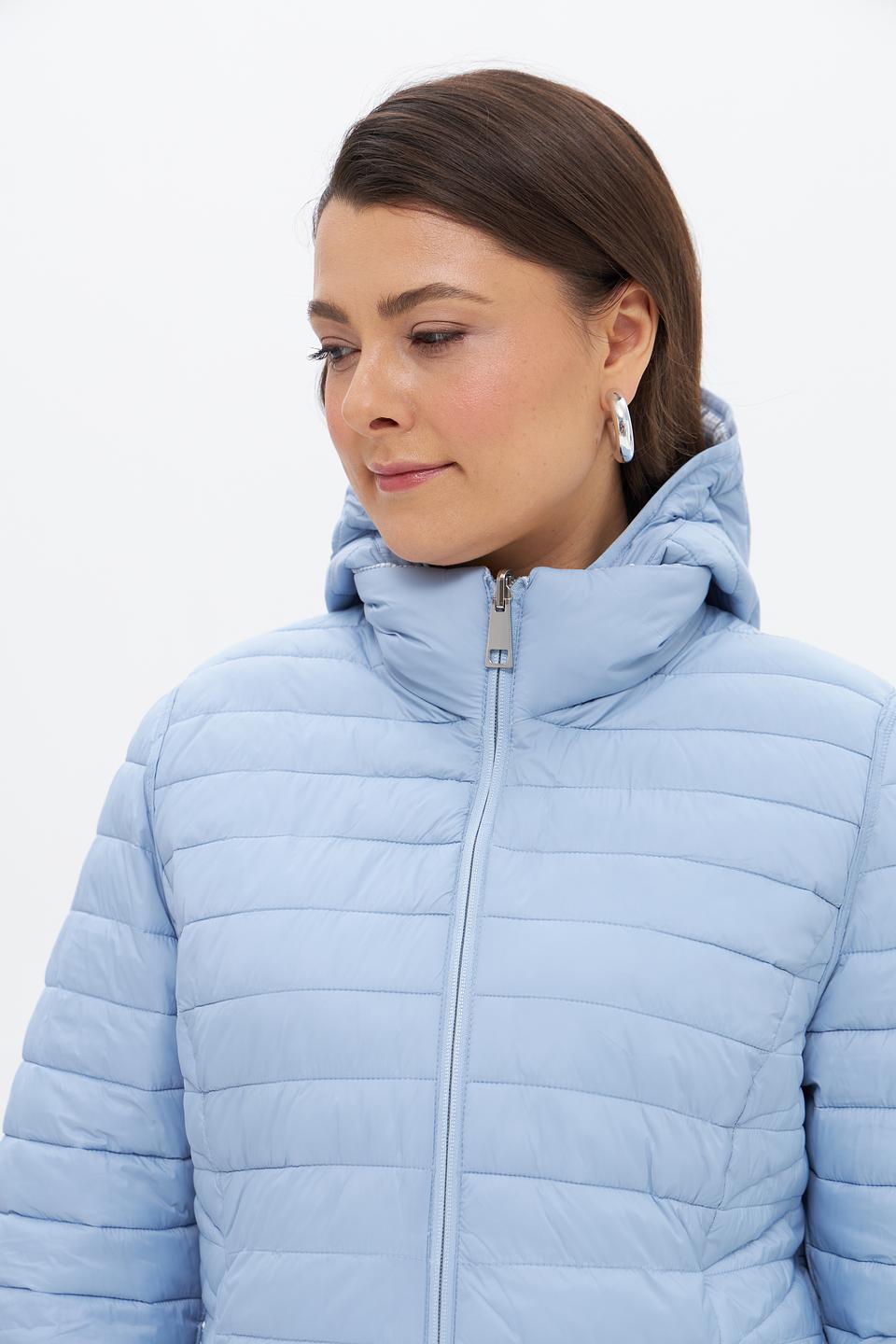 Куртка Lebek стеганая голубая