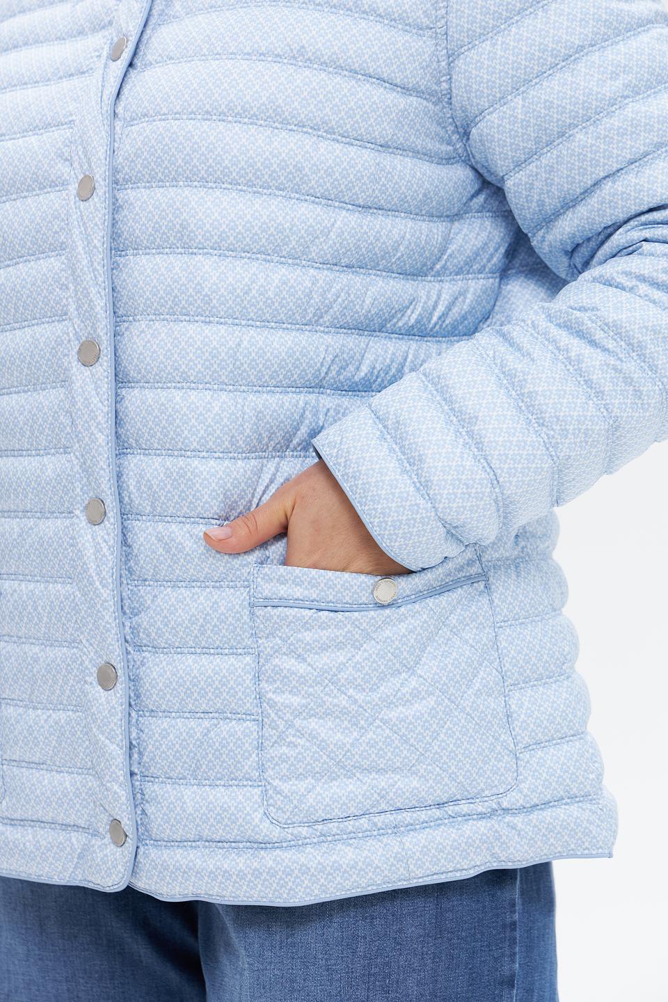 Куртка Lebek стеганая голубая