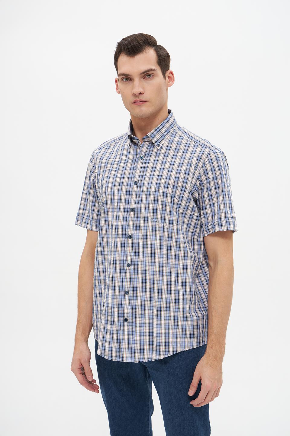 Рубашка кр Casa Moda в клетку