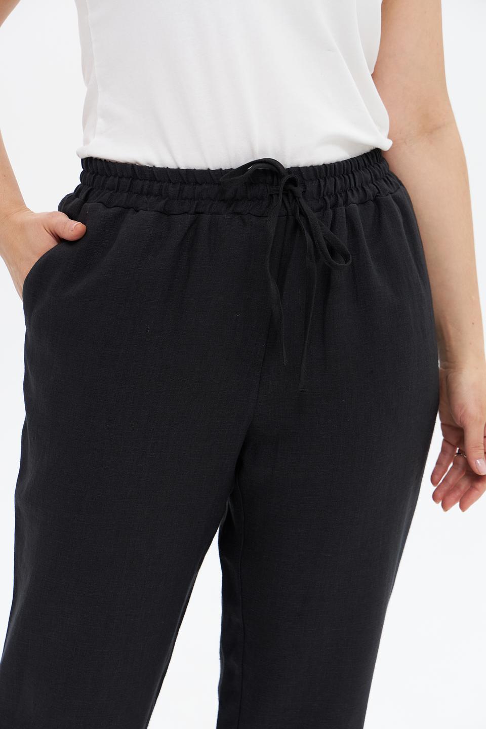 Брюки Electra style чёрные с завязками