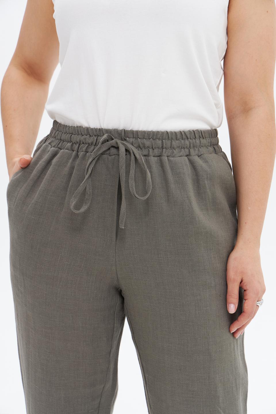 Брюки Electra style хаки с завязками