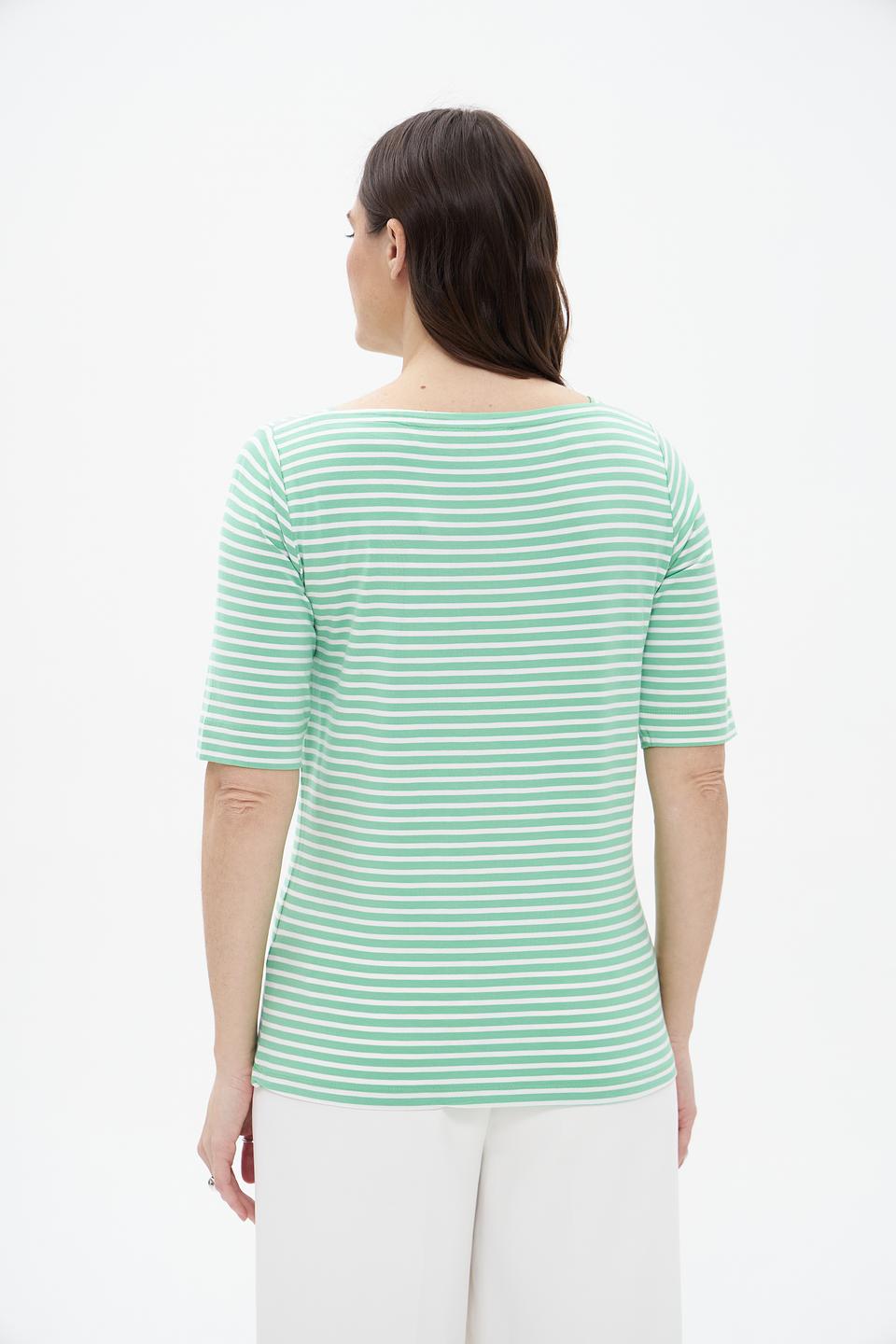 Футболка Bianca в полоску мятная