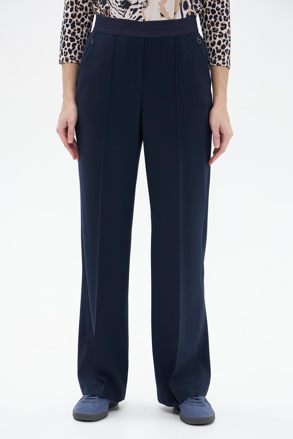 Брюки классические Bianca темно-синие