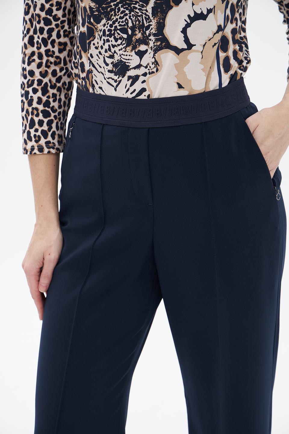 Брюки классические Bianca темно-синие