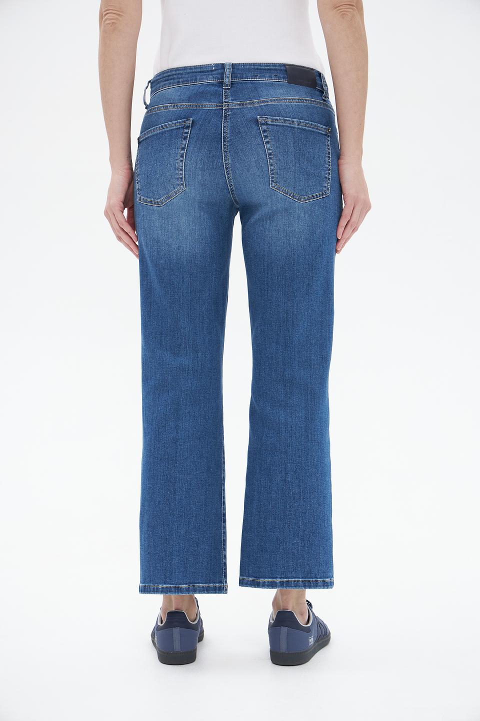 Джинсы Cambio клеш синие