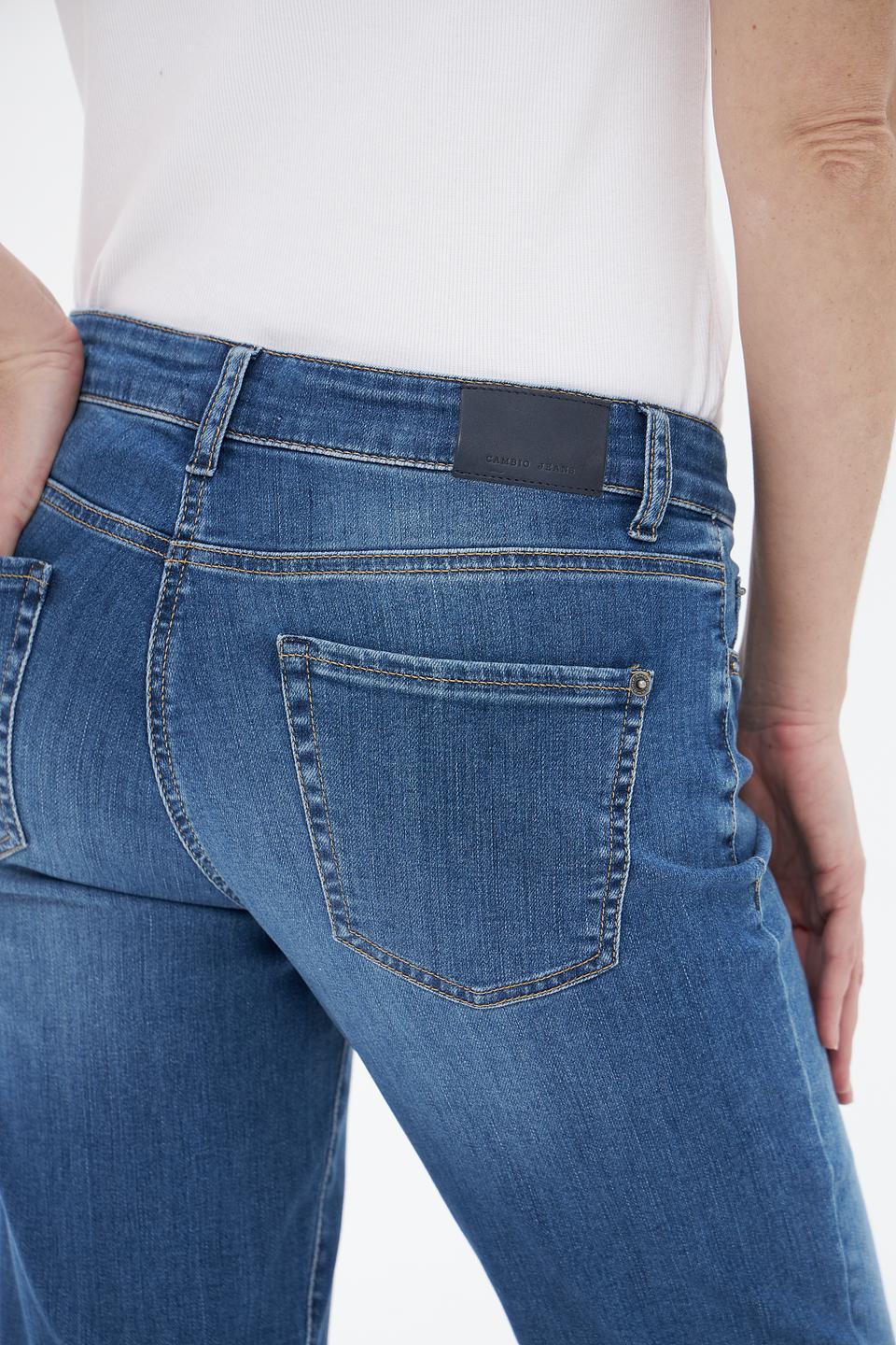 Джинсы Cambio клеш синие