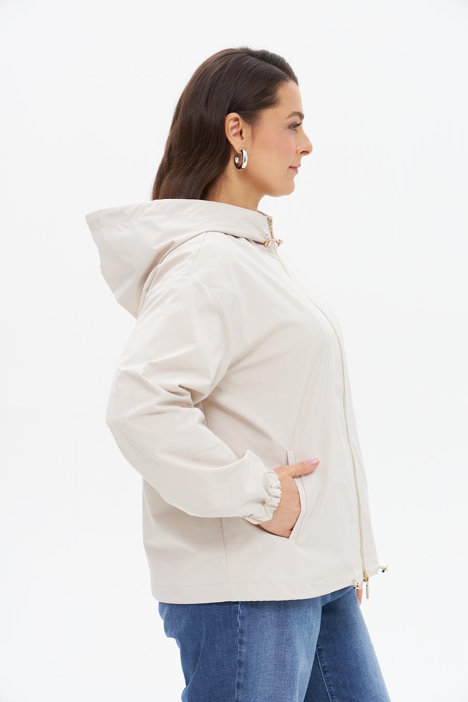 Куртка Catnoir с капюшоном бежевая