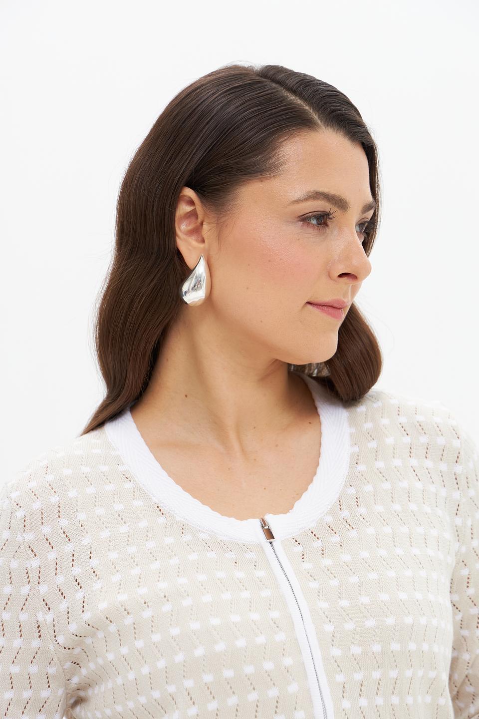 Жакет Gollehaug с узором бежевый