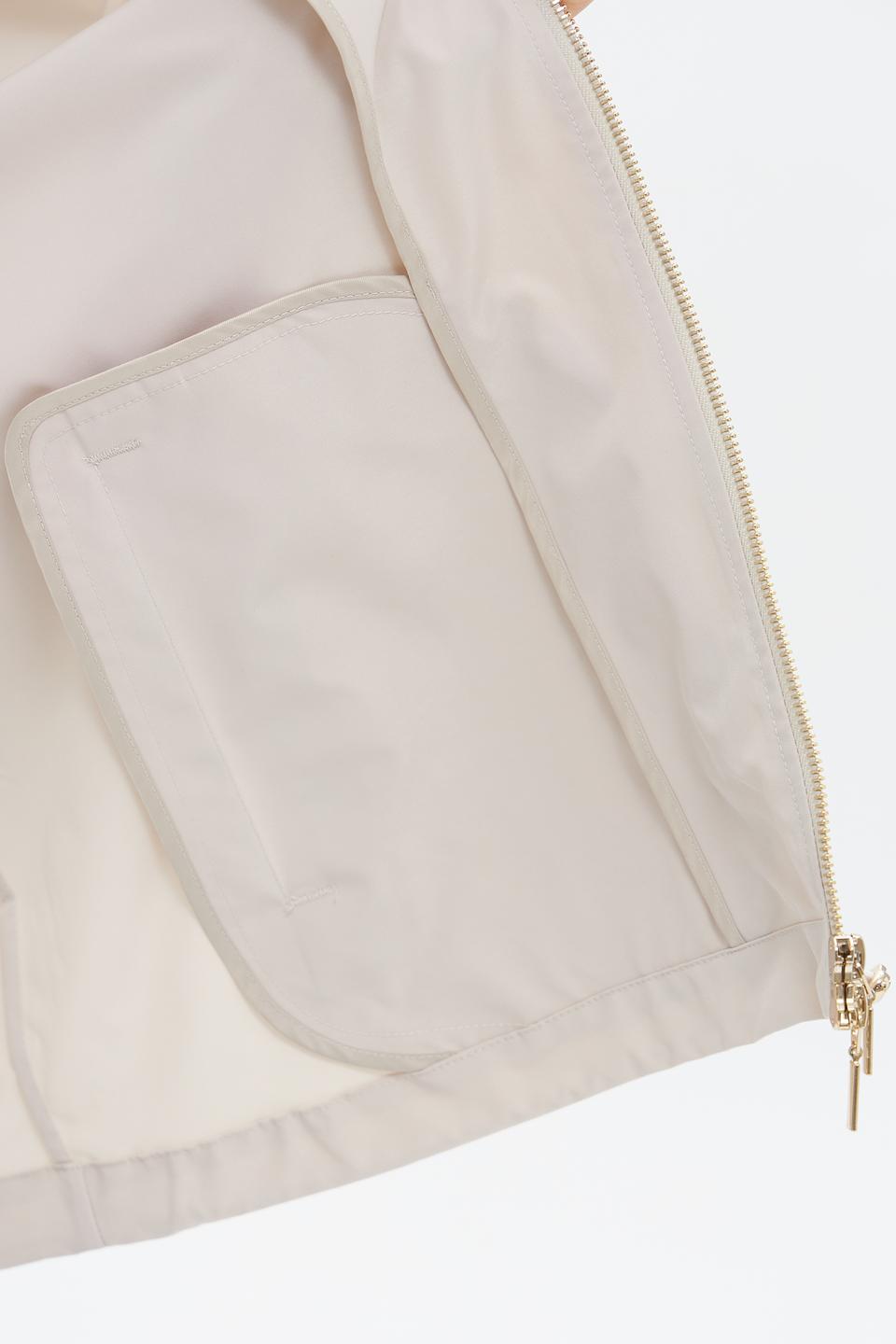 Куртка Catnoir с капюшоном бежевая