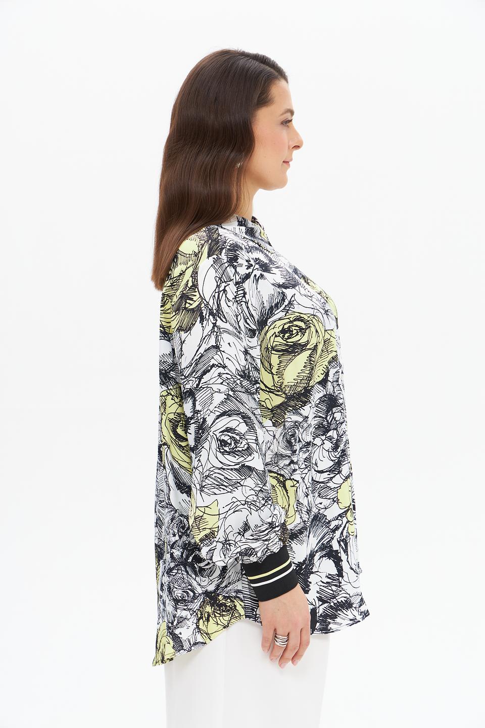 Блуза Frapp с цветочным принтом
