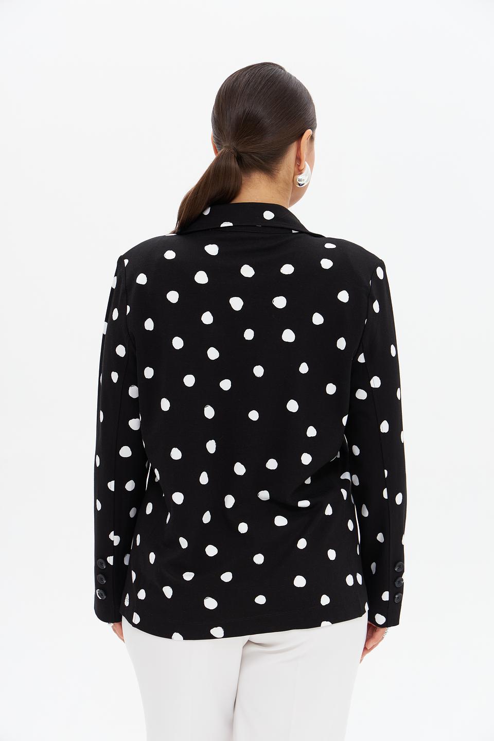 Жакет Frapp в горошек чёрный