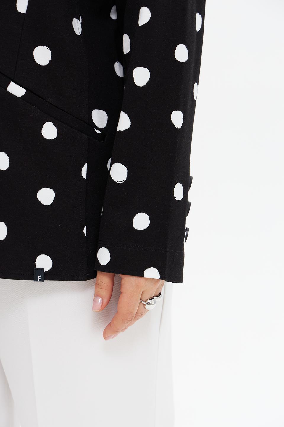 Жакет Frapp в горошек чёрный