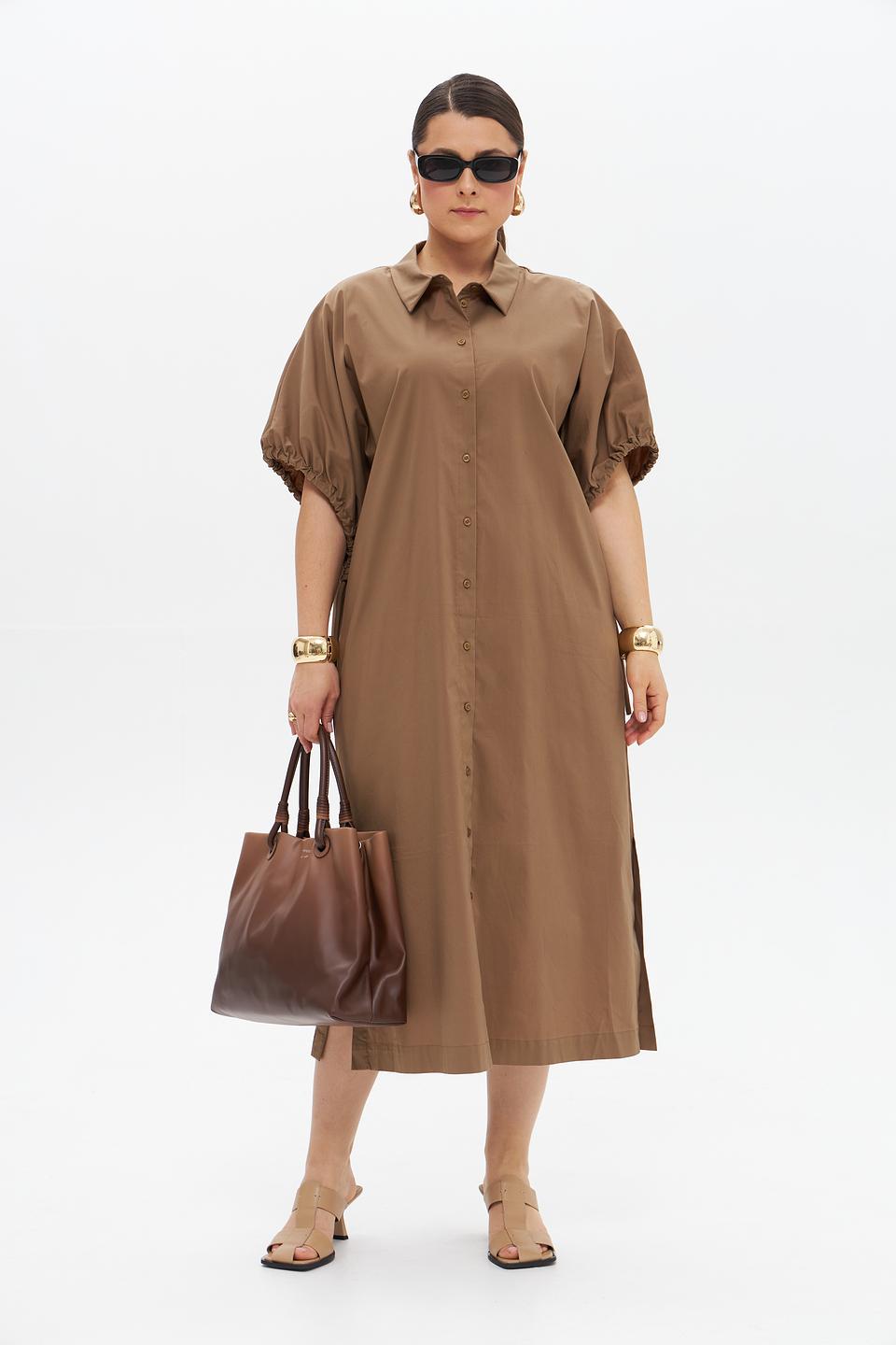 Платье рубашка Catnoir бежевое