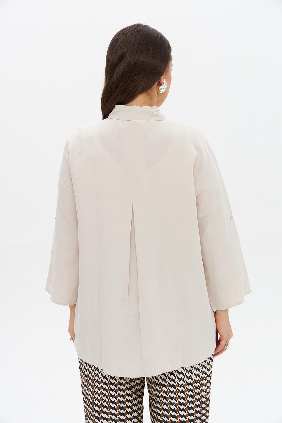 Блуза Catnoir бежевая оверсайз