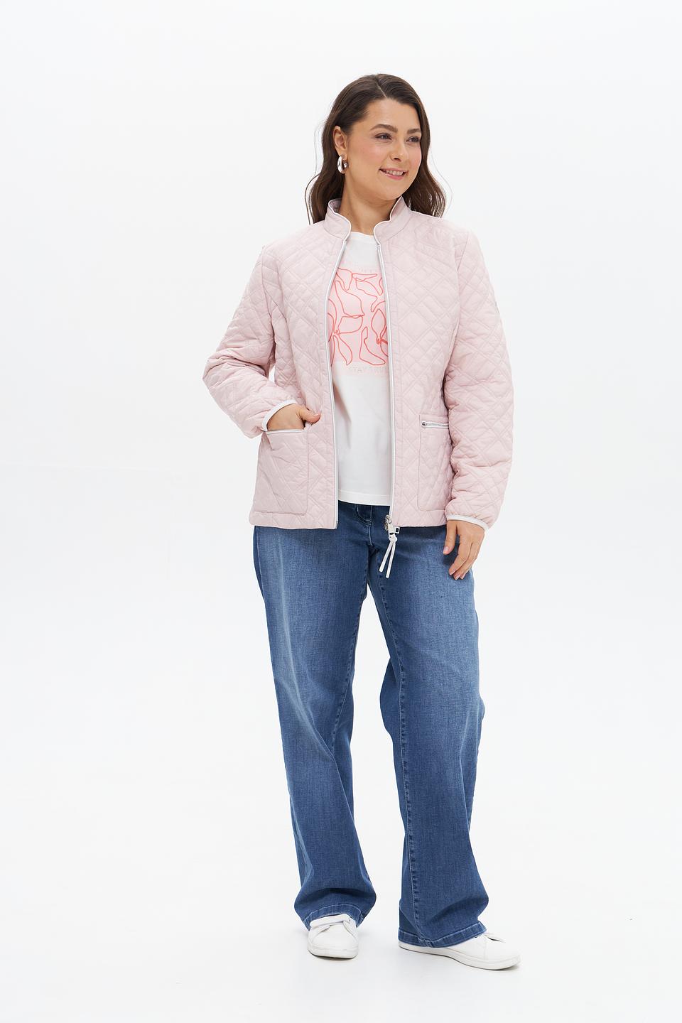 Куртка Lebek стеганая розовая