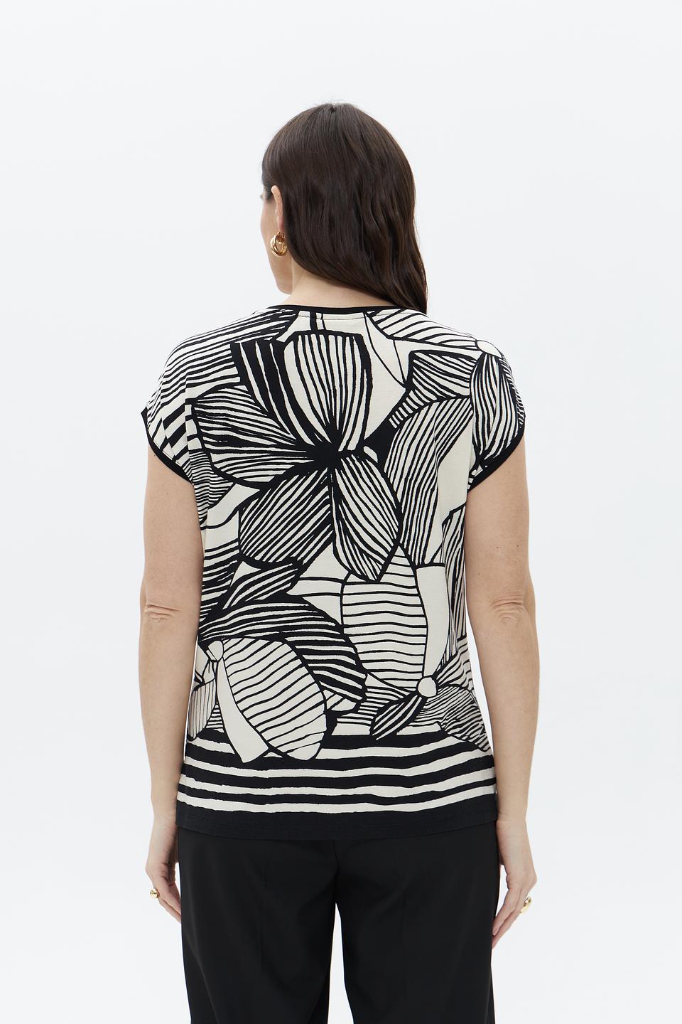 Футболка Lebek с принтом