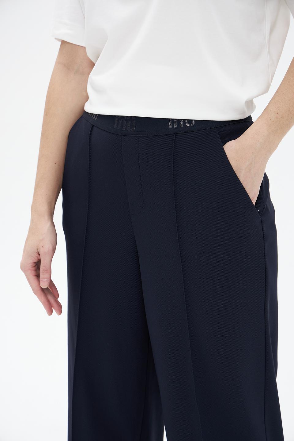 Брюки классические Oui тёмно-синие