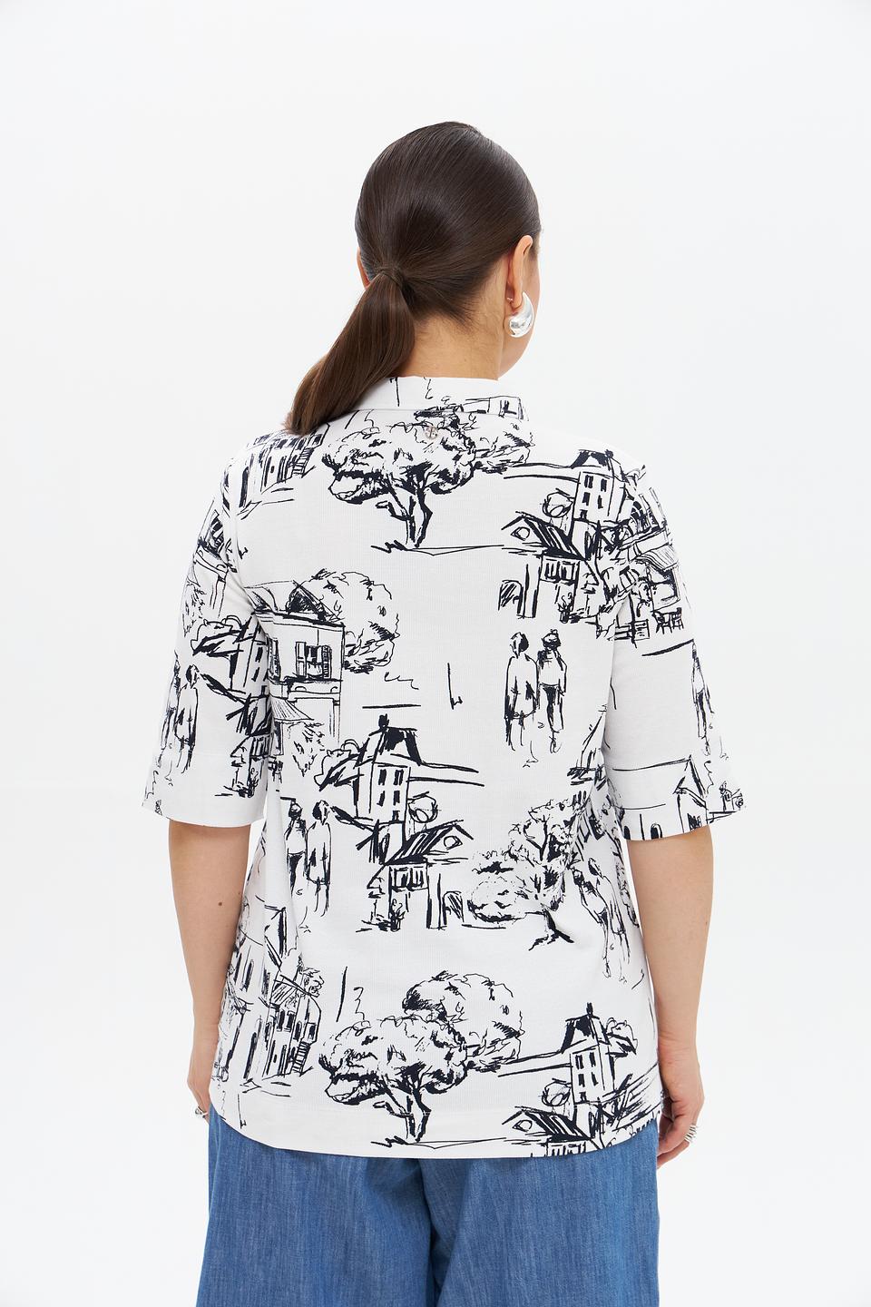 Футболка Frapp с принтом "Город"