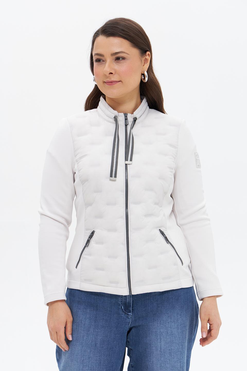 Жакет Rabe collection стеганый светло-серый