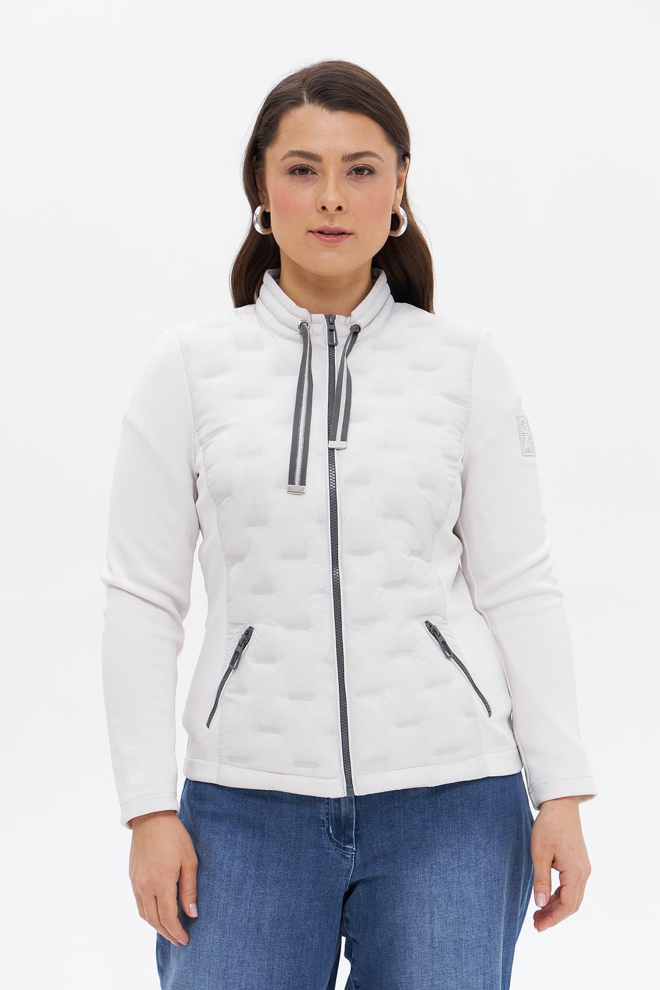 Жакет Rabe collection стеганый светло-серый