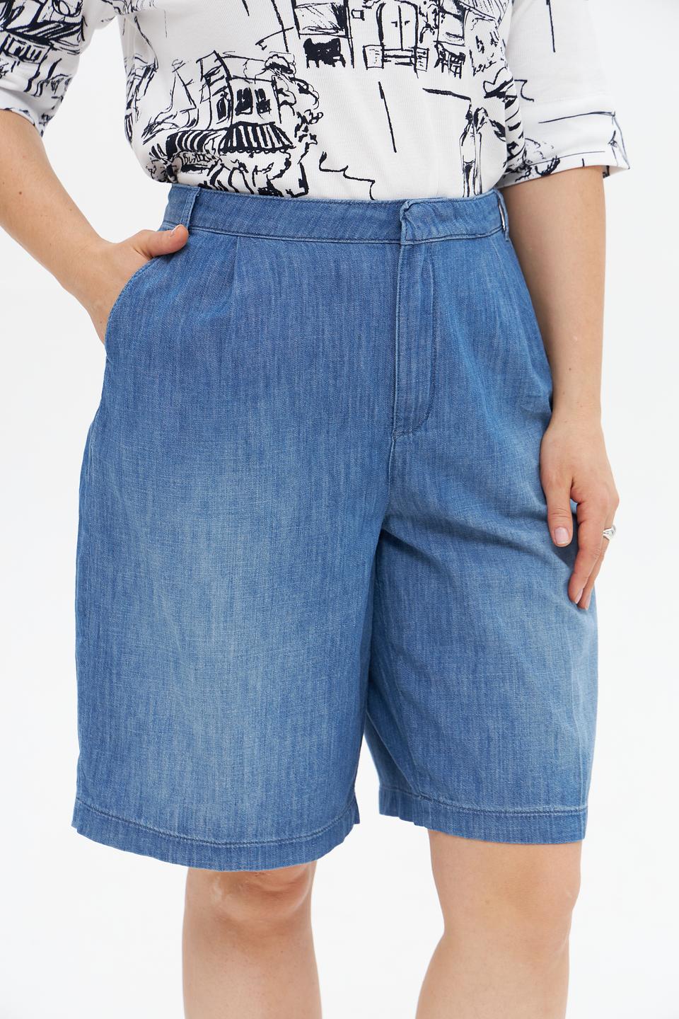 Шорты NYDJ деним голубой