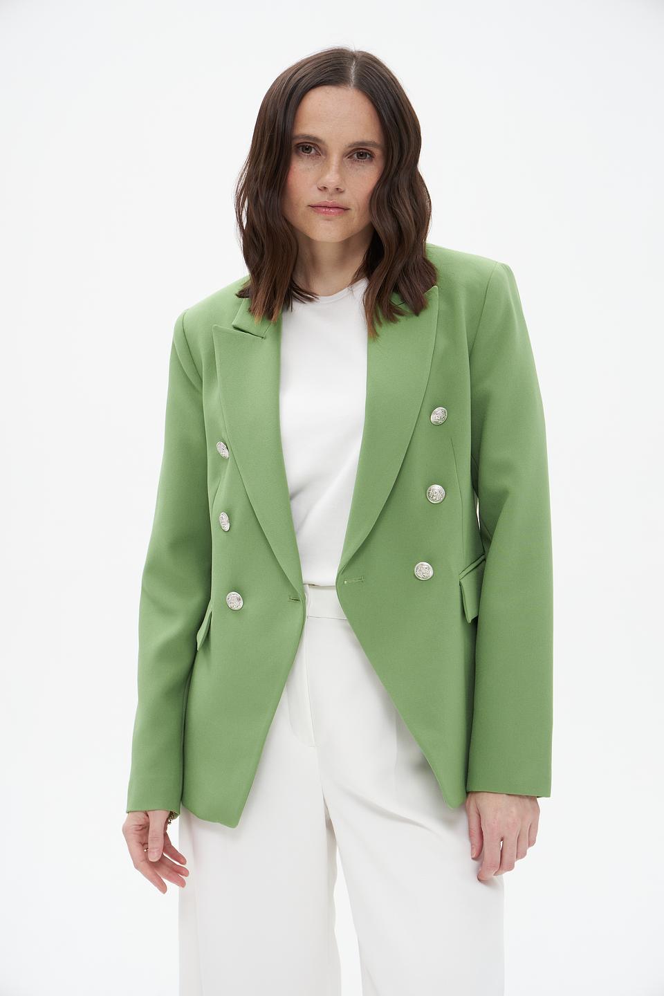 Жакет Monari приталенный, зеленый