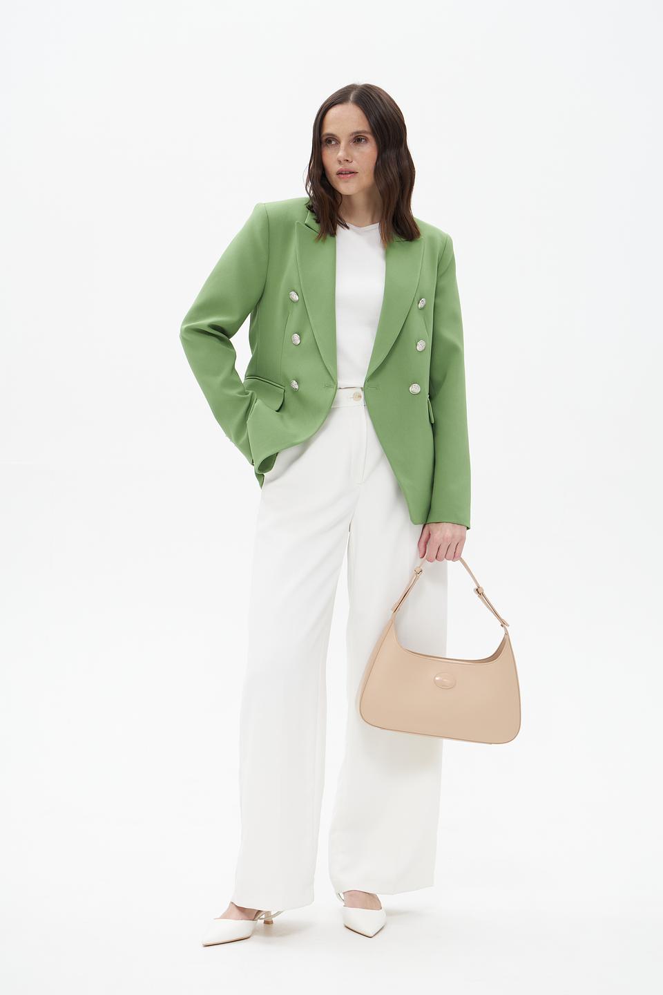 Жакет Monari приталенный, зеленый