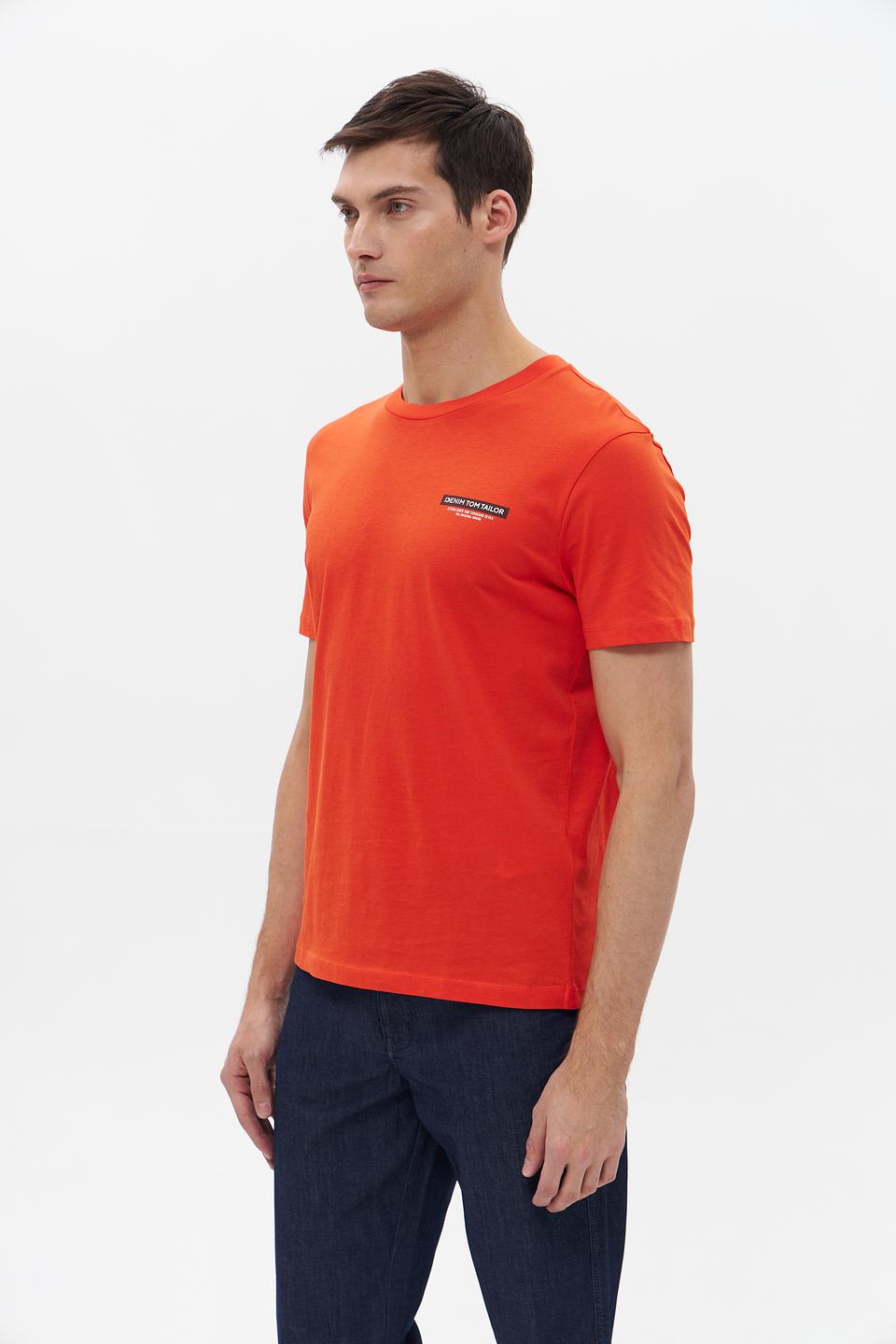 Футболка Tom Tailor denim оранжевая