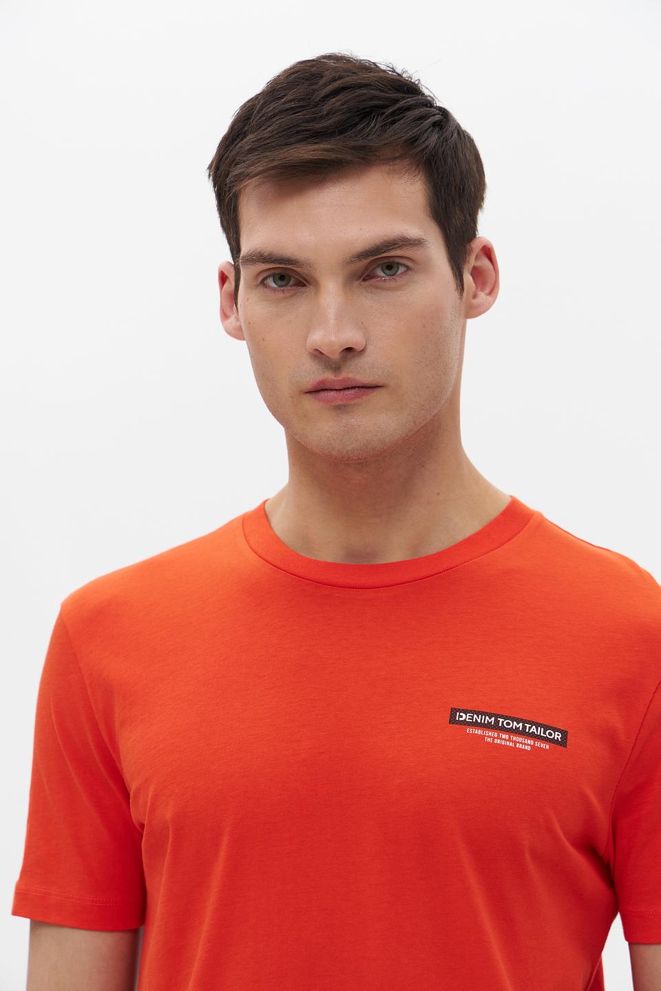 Футболка Tom Tailor denim оранжевая