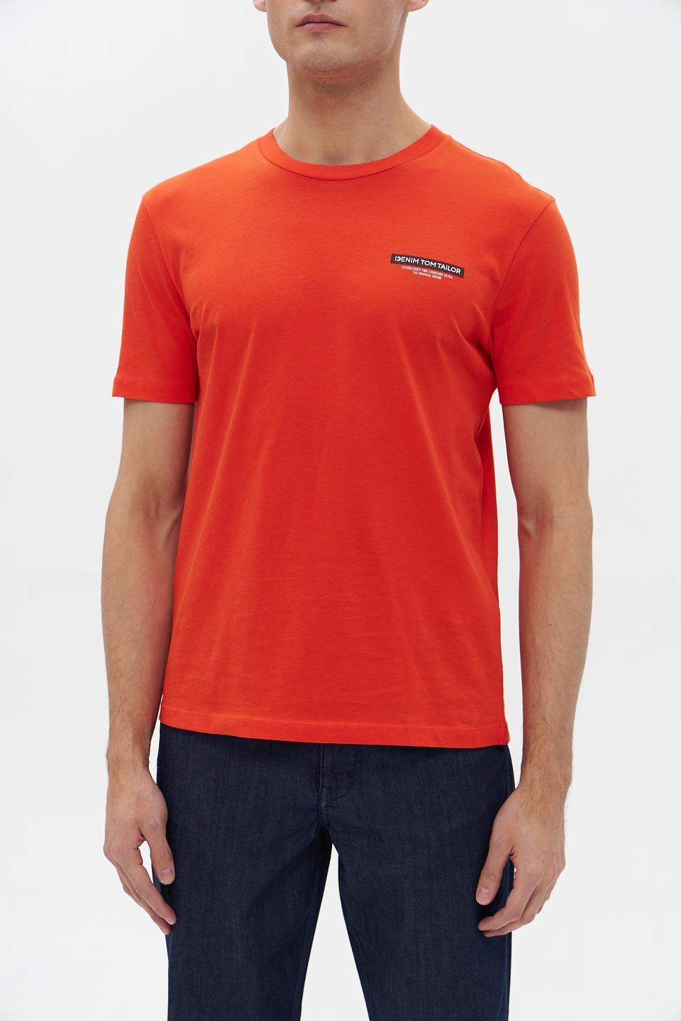 Футболка Tom Tailor denim оранжевая