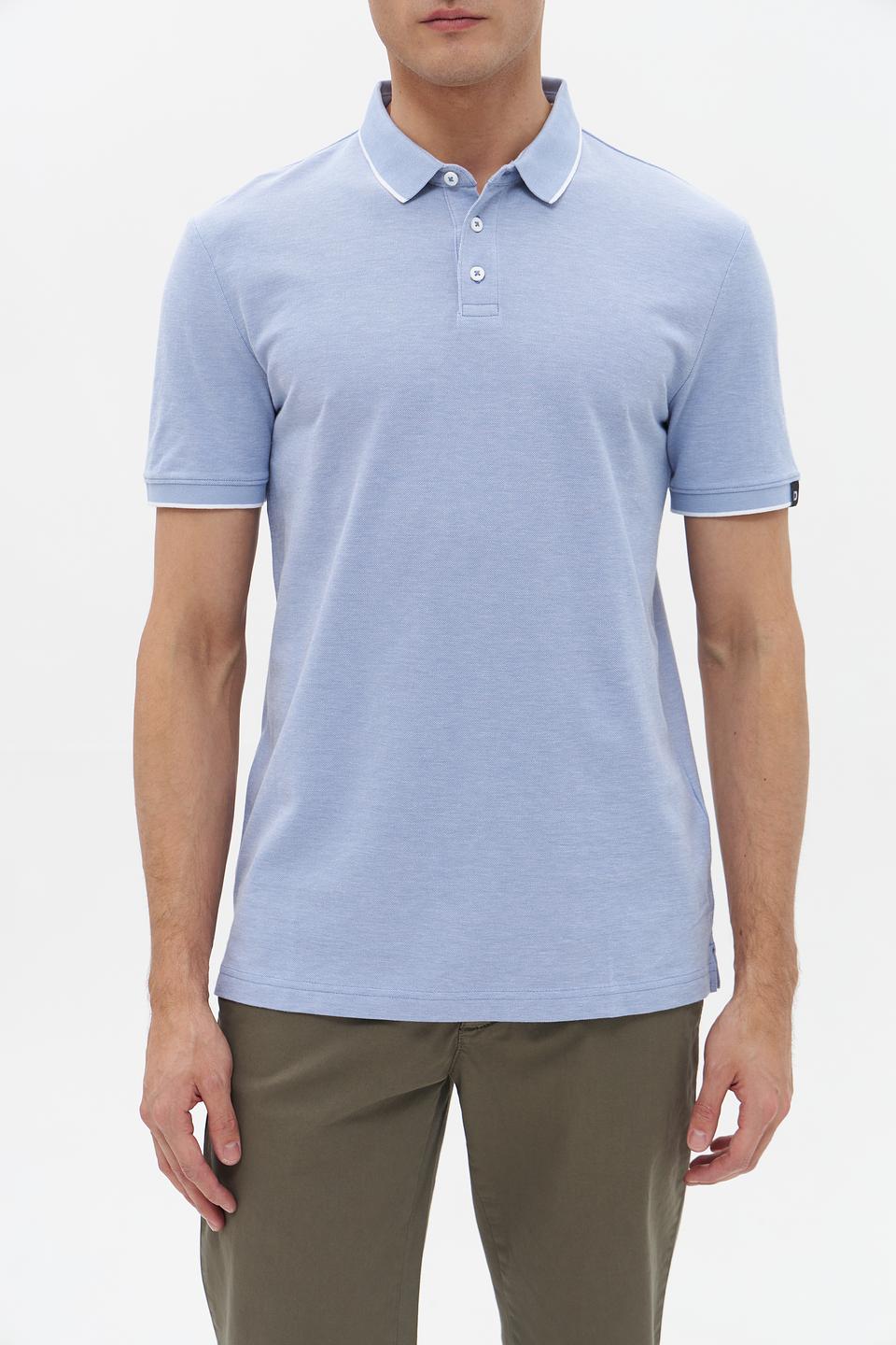 Поло Tom Tailor denim голубое