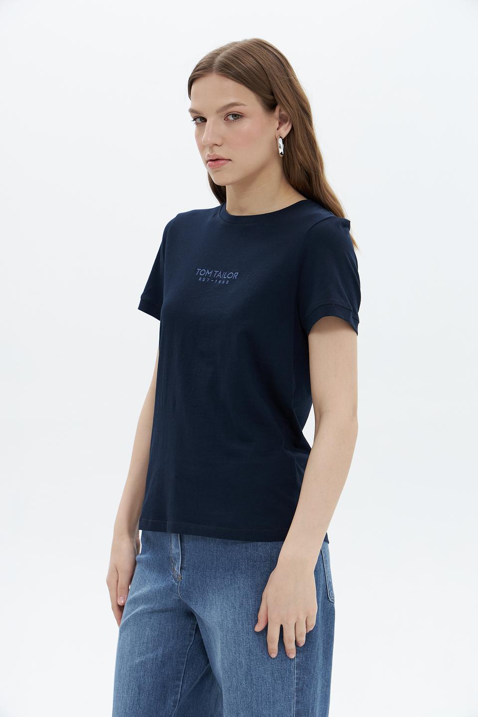 Футболка Tom Tailor темно-синяя