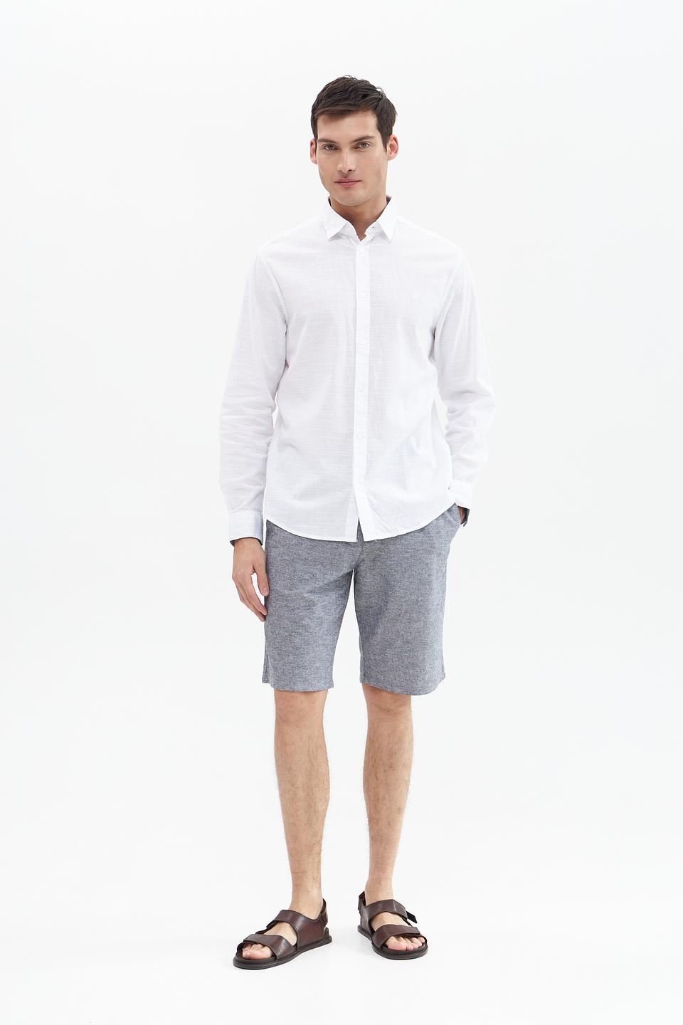 Шорты Tom Tailor серые меланж