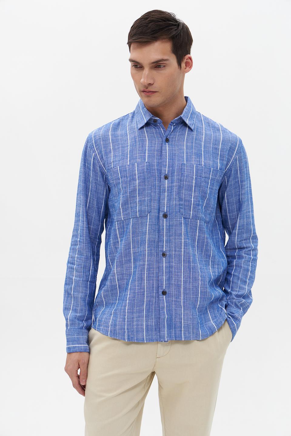 Рубашка Tom Tailor denim голубая