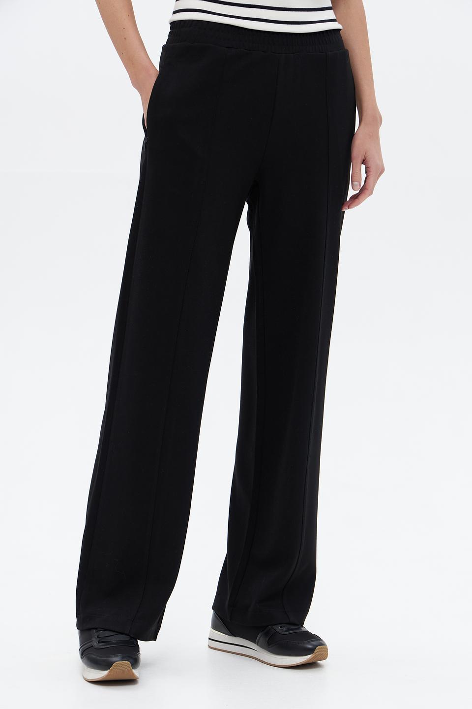 Брюки UNQ женские черные палаццо