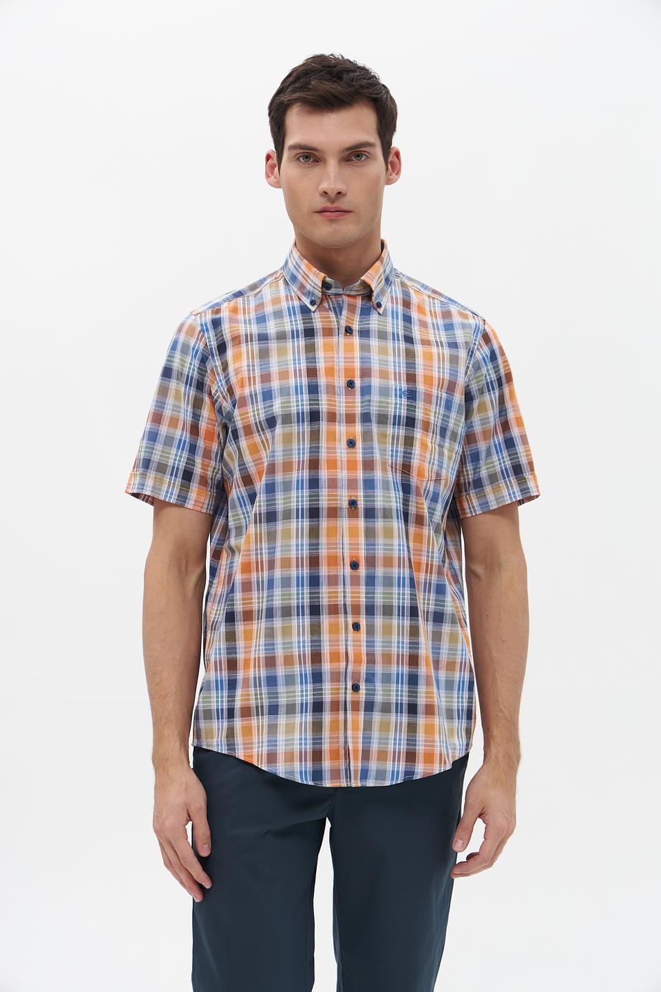 Рубашка кр Casa Moda в клетку